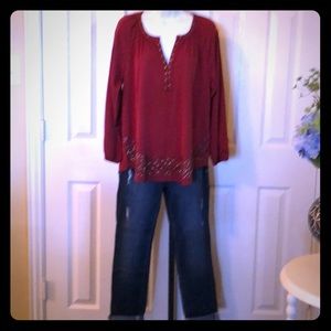 Beach lunch lounge blouse